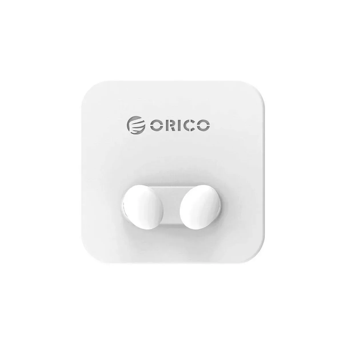 Suport cabluri Orico WT2 alb silicon banda adeziva aplicata 1 locas cablu 60x60x23mm 2 suporti