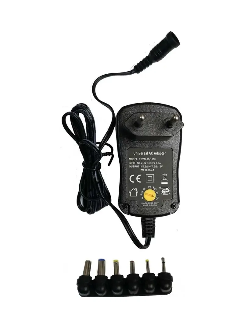 Alimentator AC DC 3-12V 1A cu 6 mufe (503)