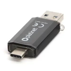 Flash Drive USB 3.0 + TYPE C 64GB C-DEPO PLATINET PMFC64S