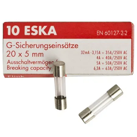 Siguranta fuzibila 1.6A 5x20mm rapida ESKA