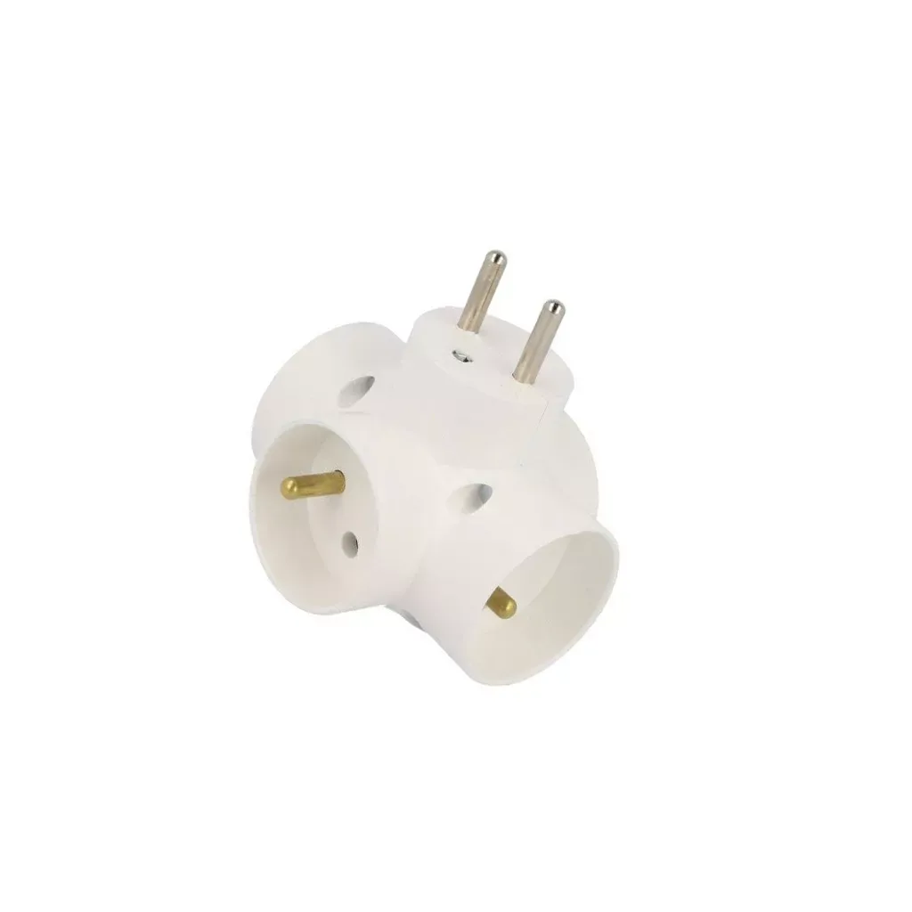 R-48/Z Conector AC supply splitter Layout 2P+PE white TIMEX-ELEKTRO
