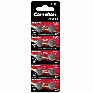 Set 10 baterii alkaline LR44 AG13 1.5V Camelion Germany