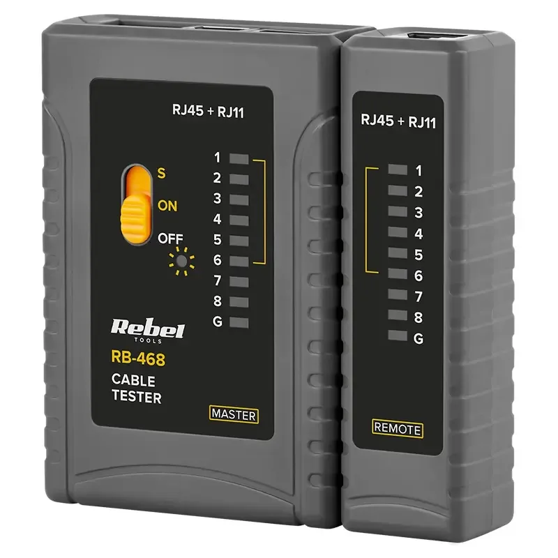 Tester cabluri RJ11 RJ12 RJ45 REBEL RB-468