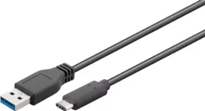 Cablu USB 3.0 - USB Type C 2m negru Goobay