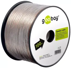 Cablu boxe 2x0.75mm transparent CCA Goobay 15018