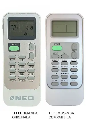 Telecomanda inlocuitoare compatibila Aer Conditionat Neo DG11J1-01 (433-2)