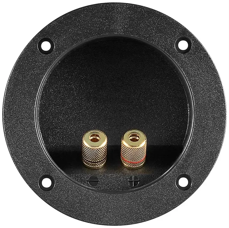 Terminal difuzor rotund 2 pini banane 4mm 105mm Goobay 11663