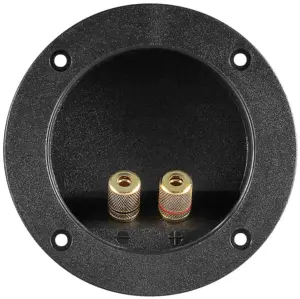 Terminal difuzor rotund 2 pini banane 4mm 105mm Goobay 11663