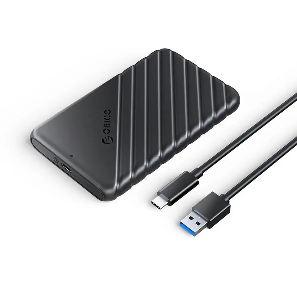 Rack Orico 25PW1-C3-BK USB3.2 2.5 inch conector USB Type-C 130x80x15mm negru