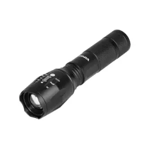 Lanterna 10W LED cu incarcare USB VIPOW 100m 37.5x138mm aluminiu