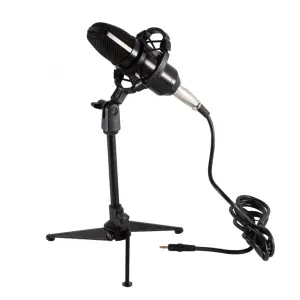 Set microfon profesional de studio tripod cablu XLR-3.5 mm SAL M 12