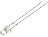 LED 3mm portocalie 12V 1120-1560mcd 30 grade Parte frontala convex OPTOSUPPLY OSO5JA3131A-12V