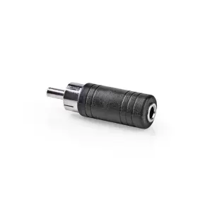 Adaptor audio RCA tata - Jack 3.5 mm mama mono 1buc negru Nedis CAGP24960BK