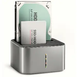 Docking station AXAGON ADSA-DC DUAL DOCK HDD /SSD 2.5" /3.5" 5Gbit/s SATA 3.0 USB 3.2 Gen1