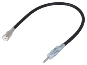 Cablu adaptor auto antena DIN mufa - ISO soclu cu cablu 15cm 4CarMedia ZRS-AA-3