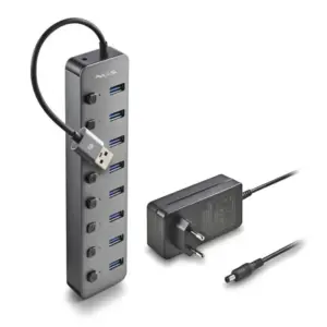 HUB USB 3.0 NGS iHub8 cu 8 porturi si alimentator HUB-IHUB8-NGS