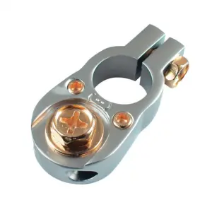 Racord acumulator auto pol negativ N iesire suruburi 2x10mm2 + M8 cu saibe R17mm SAL