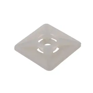 Set suporti cu adeziv patrat mare 27x27mm alb 100buc BAS.2MT.508 SapiSelco Italy