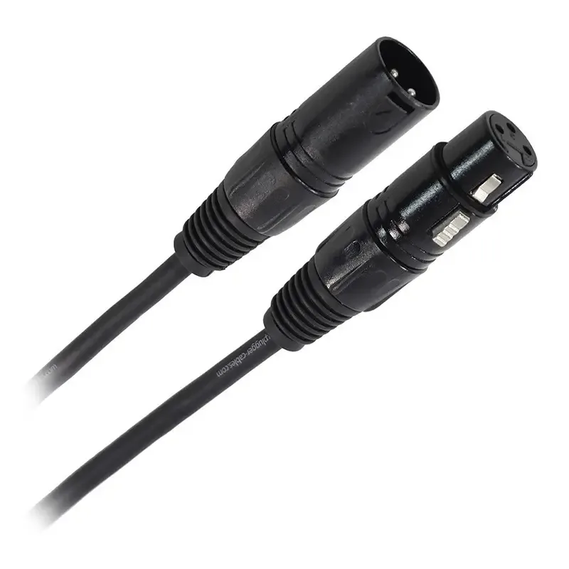 Cablu Professional XLR 3pin DMX mama - XLR 3pin DMX tata 1.5m PLUGGER PLU CABD XF3XM3 1M50 EAS