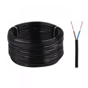 Cablu electric OMY 2x0.75 300V negru Cabletech