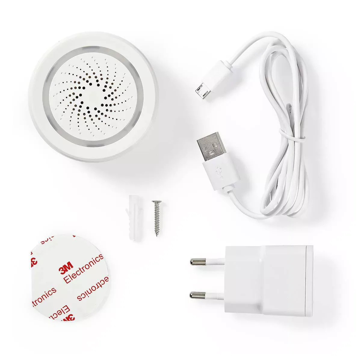 Dispozitiv de alarma cu conexiune WiFi 85dB Nedis