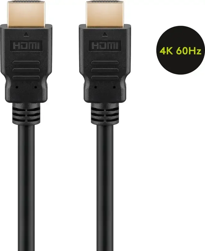 Cablu 0.5m HDMI v2.0 cu Ethernet ARC 4K/60Hz UHD 18Gbit/s Goobay 61149