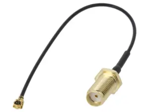 Cablu adaptor IPEX mama 90 grade - SMA mama drept 50cm JC Antenna AD.ANT.021.4