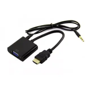 Cablu adaptor HDMI la VGA +3.5 mm JACK audio 20cm