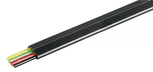 Cablu telefon plat 4 fire negru 100% Cupru Well