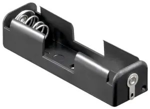 Suport baterie 1x AA R6 cu lamela pentru lipire negru 11489 Goobay