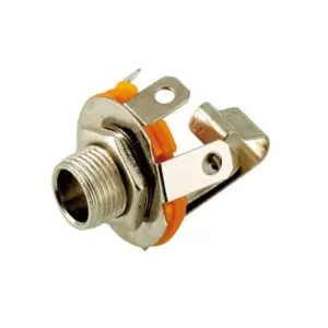Mufa audio Jack 6.35 mm mono mama metal panou cu contact de comutare Goobay