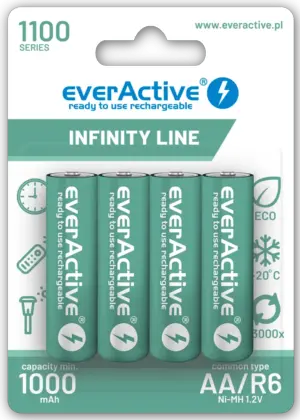Acumulatori Ni-MH AA R6 1100mAh 4buc everActive 4x EVBHRL6-1100