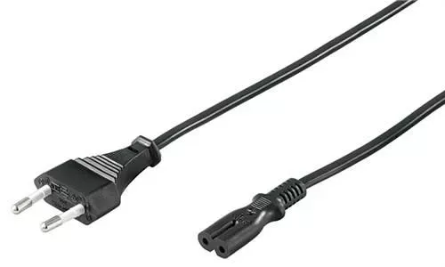 Cablu alimentare TV /casetofon negru 1.8m Goobay
