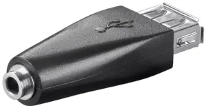 Adaptor USB 2.0 A mama - Jack 3.5 mm 3 pini mama Goobay