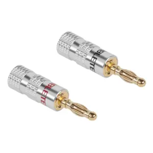 Set 2 mufe Banana din metal 4mm tata HQ Cabletech