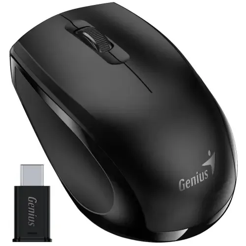 Mouse Genius NX-8006S 31030036400 wireless 2.4GHz optic 1200dpi butoane/scroll 3/1 USB-C negru