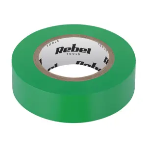 Banda izolatoare 0.13x19x10YD verde Rebel NAR0427