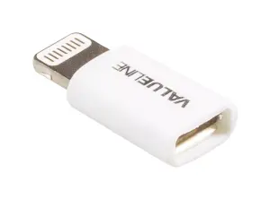 Adaptor iPhone Lightning tata - micro USB mama alb Valueline