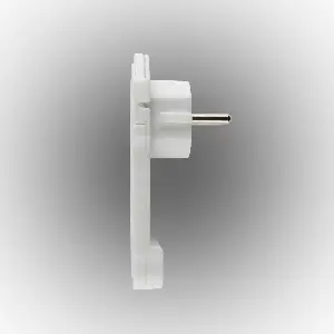 Stecher conector plat cu inel 16A /3680W cu pamantare alb Home NV FP 2