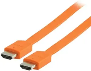 Cablu HDMI - HDMI High speed plat cu eternet 2m portocaliu VALUELINE