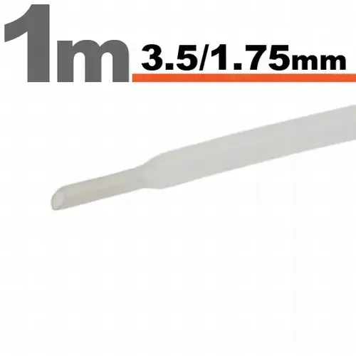 Tub termocontractant transparent 3.5 /1.75 mm 1m lungime