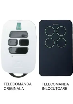 Telecomanda inlocuitoare poarta garaj 4 butoane cod saritor frecventa 433.92MHz Dea GTi4 compatibila cu originalul (810/4)