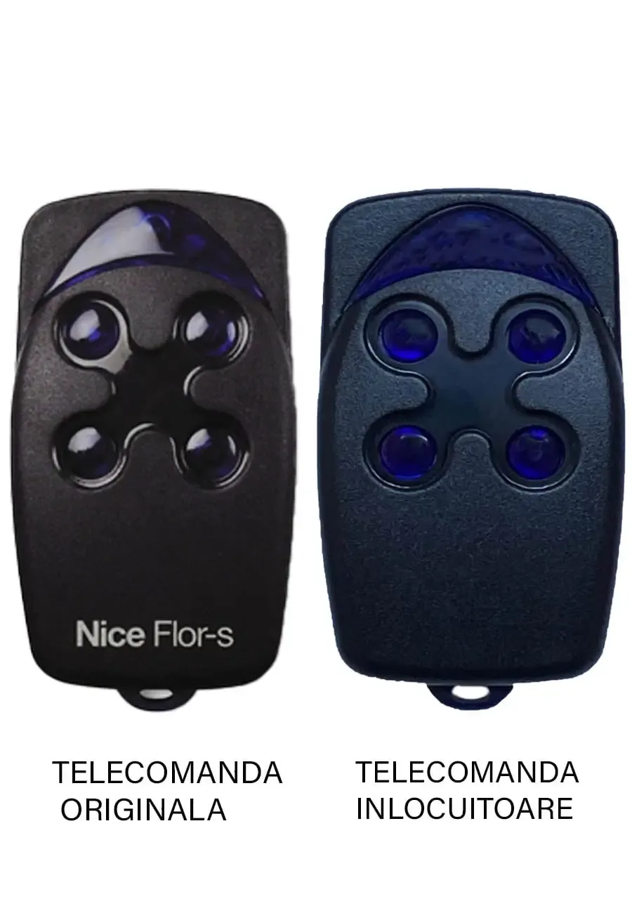 Telecomanda inlocuitoare poarta garaj radio cu 4.5 milioane de combinatii Nice Flo 4 R-S Sistem cu cod dinamic de 433.92MHz cu a