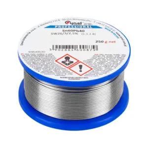 Rola fludor 1mm SN60 PB40 Flux 2.5% 250g CYNEL