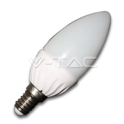 Bec LED 4W E14 220V lumanare alb V-TAC