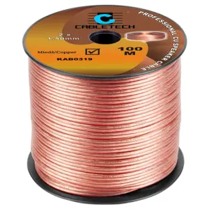 Cablu difuzor 1.5mm x2 cupru transparent Cabletech KAB0319
