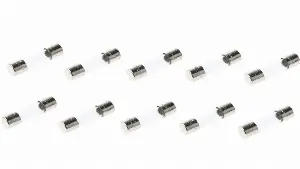 Set 10 sigurante fuzibile T6.3A intarziere 250VAC 5x20mm cilindrica sticla ESKA 522.525-10