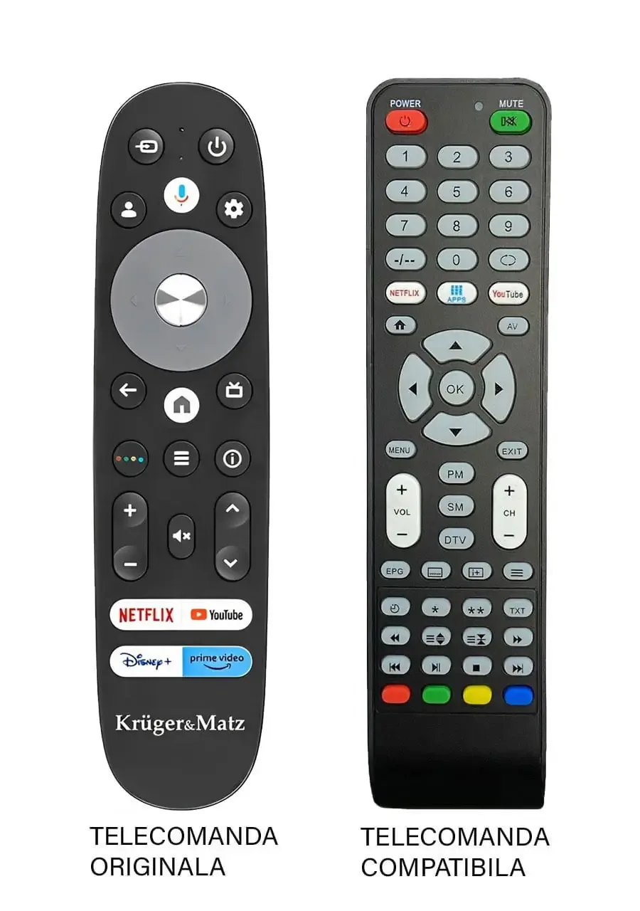Telecomanda inlocuitoare compatibila TV Kruger&Matz 0243-FHD cod ER 9473 /MFY 6122/ 8877 (473)