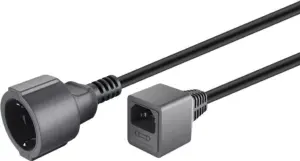 Cablu de alimentare UPS SCHUKO cu conector de siguranta 0.2m Goobay