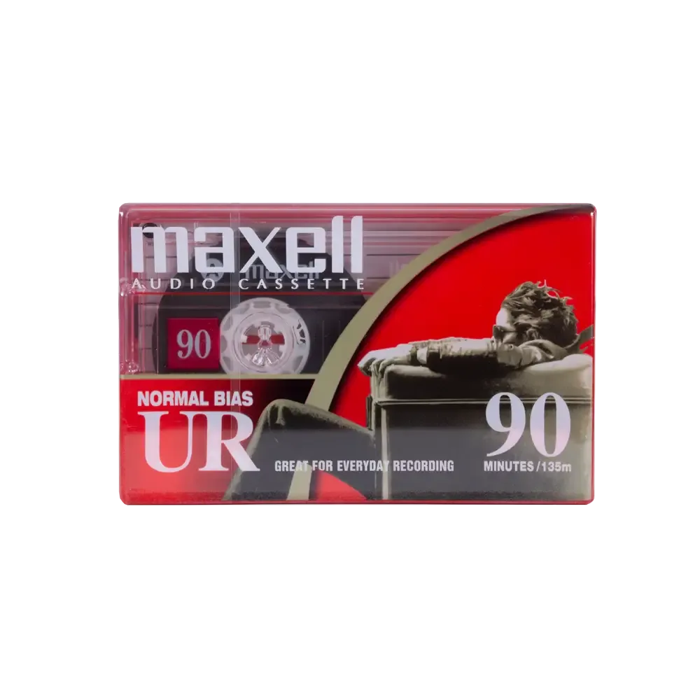 Caseta audio MAXELL UR90 90 minute NORMAL BIAS IEC TYPE I EQ 120